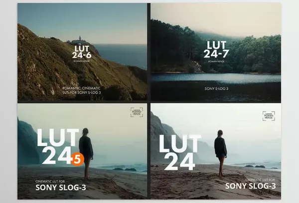 LUT Pack – LUTs 24 Series for Sony S-Log3 by Roman Hense – Download
