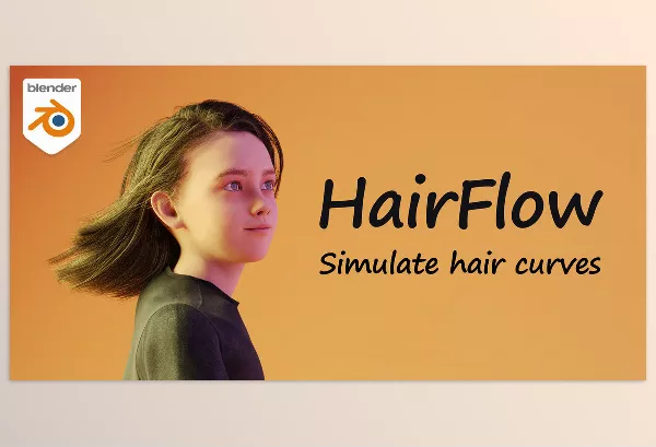 Blender Addon – Hairflow Simulate Blender’s New Hair System by VICUBE Animation – Download