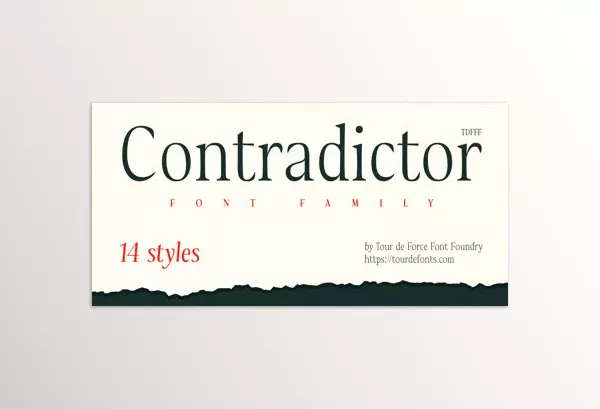 Font – Contradictor Font Family by Tour De Force – Download
