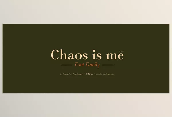Font – Chaos is me Font Family by Tour De Force – Download
