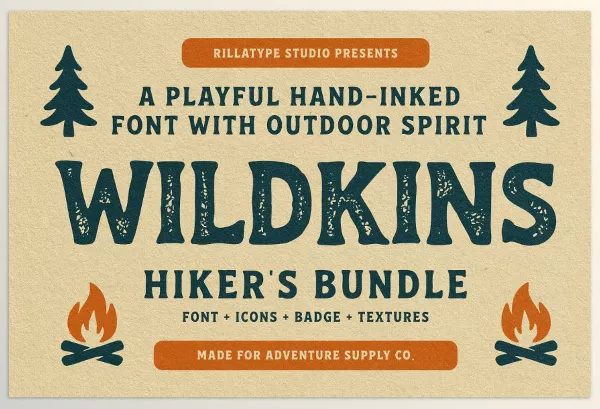 Font – Wildkins Hiker’s Bundle by Rillatype – Download
