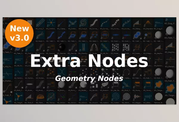 Blender Addon – Extra Nodes for Geometry Nodes by 3dsinghvfx – Download