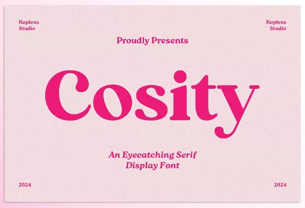 Font – Cosity Display Serif Font by Koplexs Studio – Download