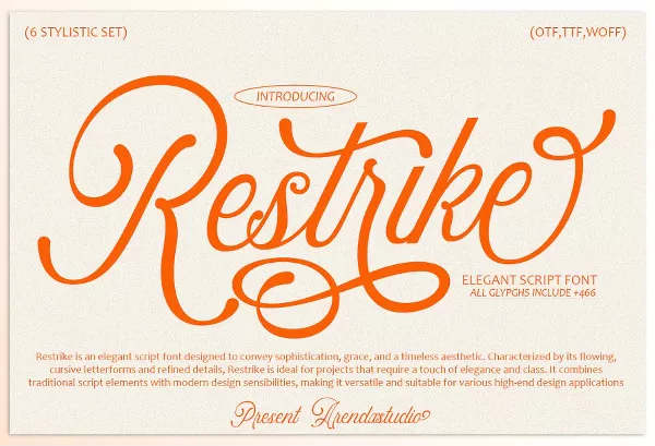 Font – Restrike Font by Arendxstudio – Download