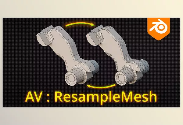 Blender Addon – Resample Mesh by AV – Download