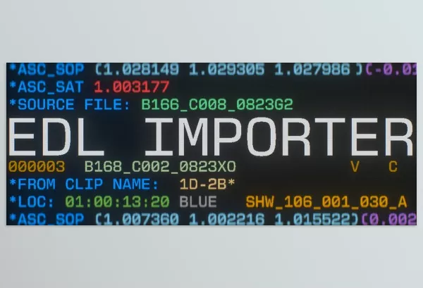 Plugin – EDL Importer by Jordan Steele – Download