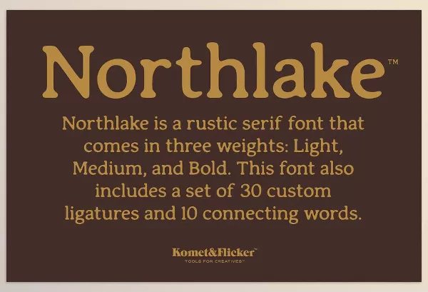 Font – Northlake A Rustic Serif Font by Komet & Flicker – Download