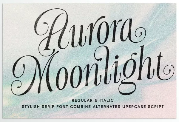 Font – Aurora Moonlight Dreamy Serif Font by Letterhend Studio – Download