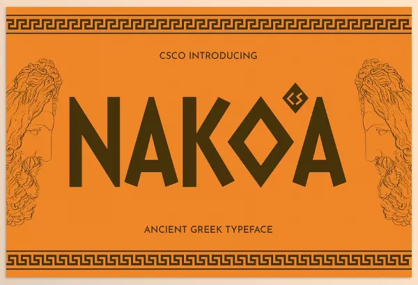 Font – CS Nakoa Ancient Greek Font by Craft Supply Co. – Download