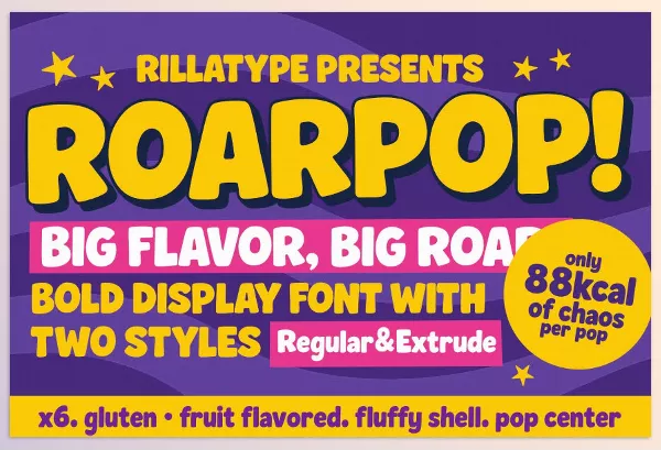 Font – Roarpop Fun Bold Font by Rillatype – Download