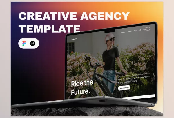 Asset – Elektra E bike landing template by Ui8 – Download