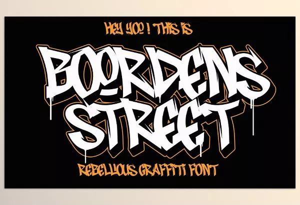 Font – Boordens Street Graffiti Font by figuree studio – Download
