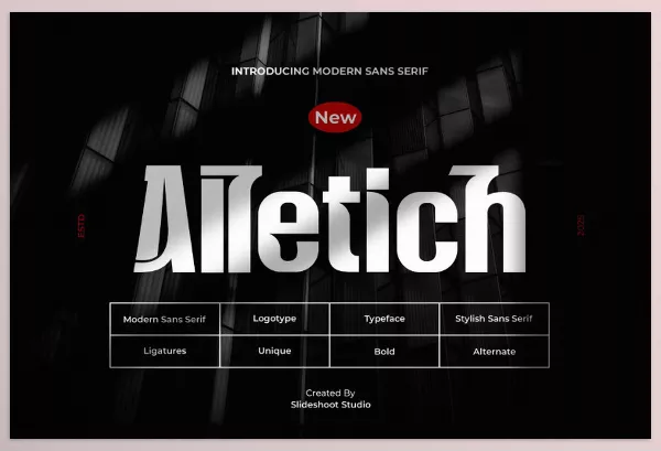 Font – Alletich Unique Modern Sans Serif Font by Slide Shoot – Download