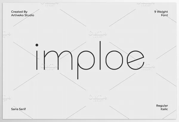 Font – Imploe Modern Sans Font Family by Artiveko – Download