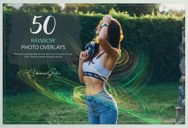 Photoshop Plugin – 50 Rainbow Photo Overlays by Artstation – Download