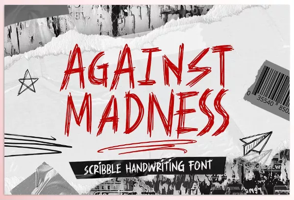 Font – Against Madness Scribble font by Arterfak Project – Download
