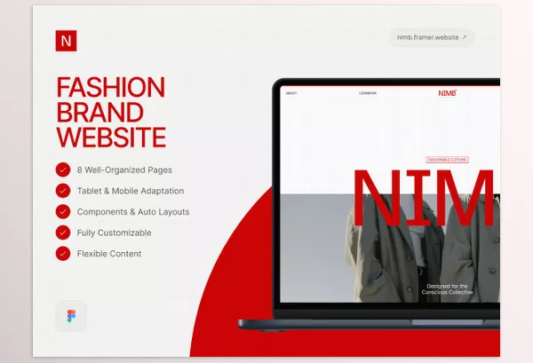 Asset – NIMB Fashion Brand Website by UI8 – Download