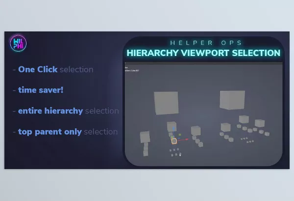 Blender Addon – Hierarchy Viewport Selection by Wilphi Design – Download