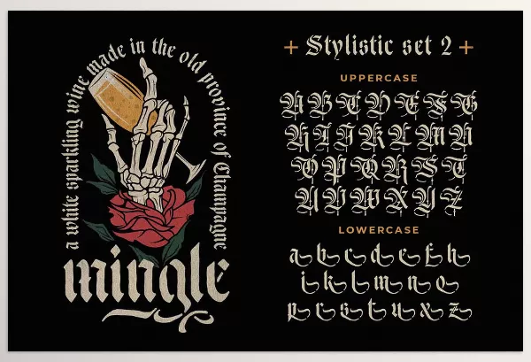 Font – Ducky Black Blackletter Typeface by alit design – Download