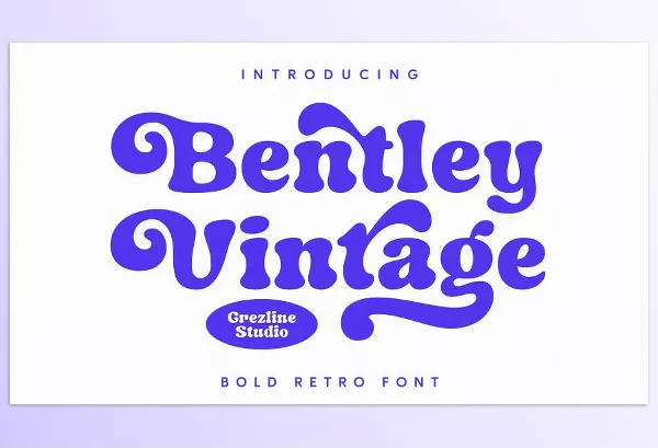 Font – Bentley Vintage Bold Retro Font by Grezline Studio – Download