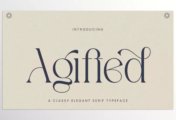Font – Agifted Elegant Serif Font by Flawless And Co – Download