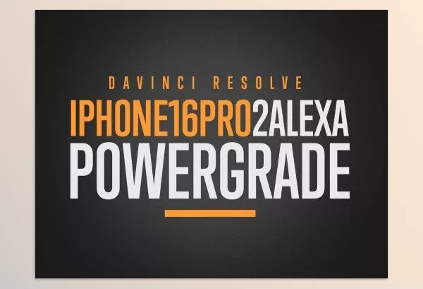 LUT Pack – iPhone16Pro to Alexa PowerGrade and LUTs by Juan Melara – Download