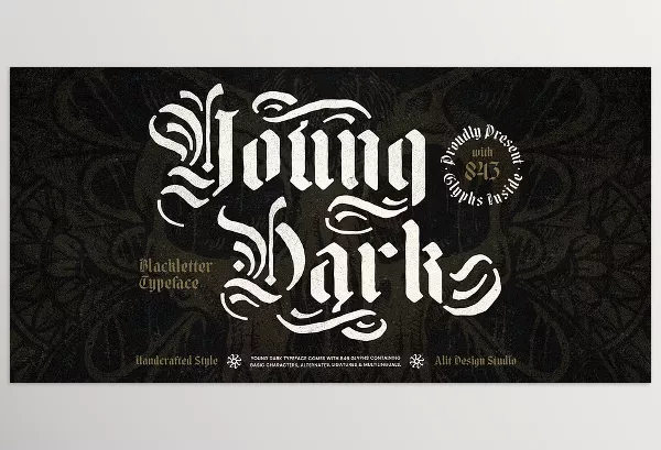 Font – Young Dark Typeface by FONTSPRING – Download