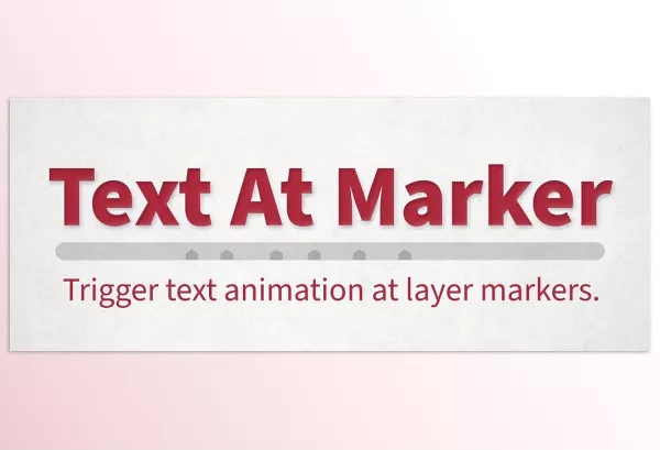 Asset – Text At Marker by Motion Embassy – Download