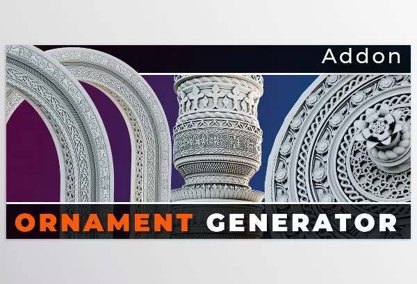 Asset – Ornament Generator Blender Addon by PeakDreams Studio Stanisław Ogarek – Download