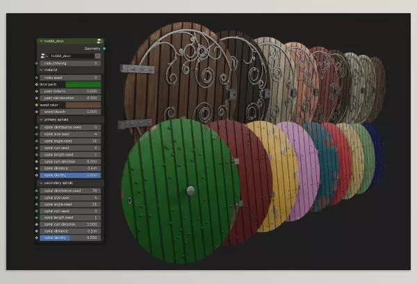 Blender Addon – hobbit door generator by Clemens Beute – Download