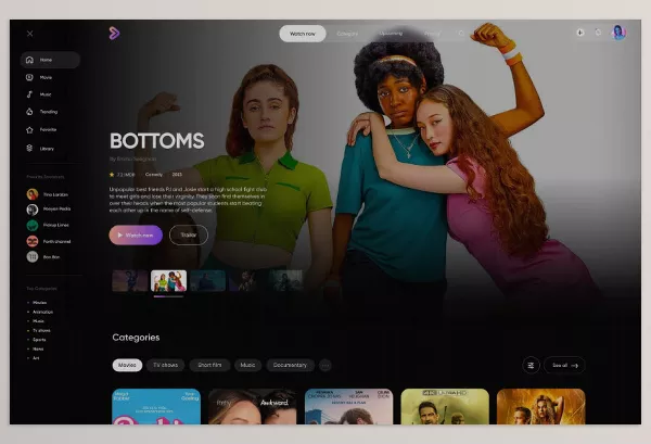 Asset – Video Streaming Web UI Kit by Forough – Download