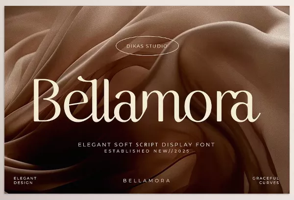 Font – Bellamora Aesthetic Script Font by Dikas Studio – Download