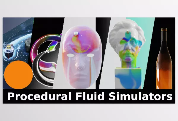 Blender Addon – Procedural Fluid Simulators by 3DSinghVFX – Download