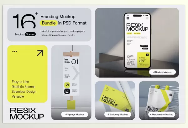 Photoshop Plugin – Clean Style Branding Mockup Bundle by improstudio – Download