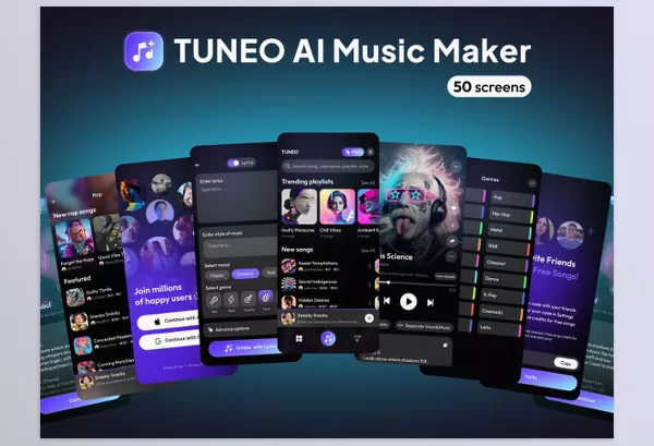 Asset – Tuneo AI Music Maker by UI8 – Download
