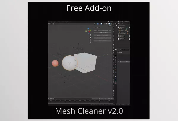Blender Addon – DECODED’s Mesh Cleaner for Blender by Rob Dickinson (DECODED) – Download
