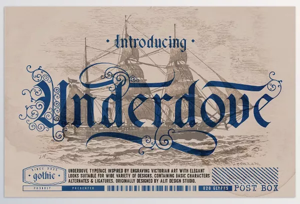 Font – Underdove Typeface by alit design – Download