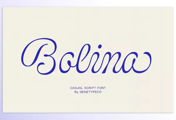 Font – Bolina Casual Script Font by Genetype – Download