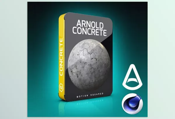 Asset – Arnold Concrete Materials for Cinema 4D by Motion Squared – Download