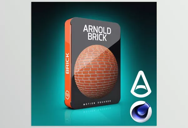 Asset – Arnold Brick Materials for Cinema 4D by Motion Squared – Download