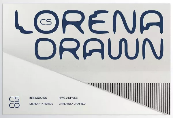 Font – CS Lorena Drawn by Craft Supply Co. – Download