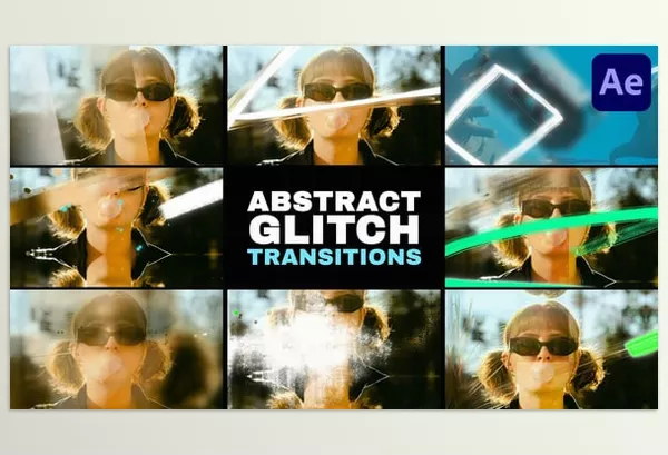 Asset – Abstract Grunge Glitch Seamless Transitions by MisterFlashAnimation – Download 58336165