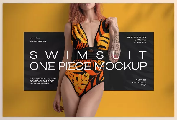 Photoshop Plugin – Mockup of a One Piece Women Swimsuit by DECEMBER.DSGN – Download