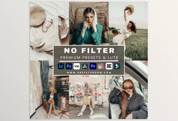 Lightroom Preset – No Filter lightroom presets and luts collection by Presetsroom – Download