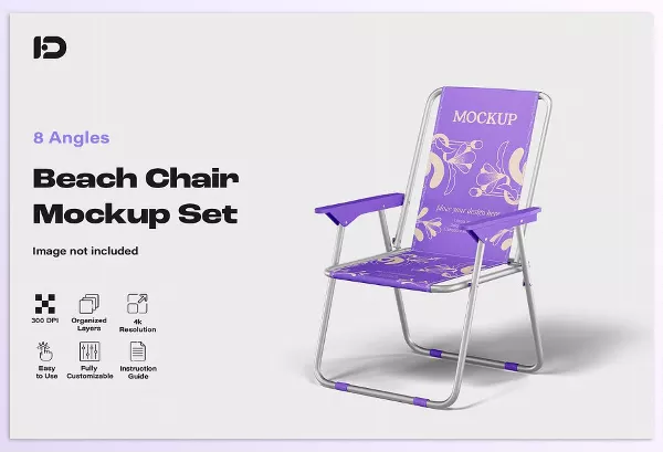 Photoshop Plugin – Creative Market – Beach Chair Mockup Set by ForgeDesign – Download