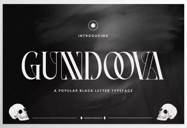 Font – Gundoova Blackletter Serif Font by Flawless And Co – Download