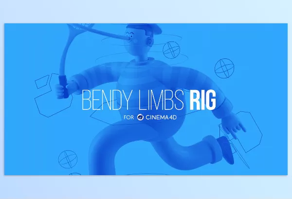 C4D Asset – Bendy Limbs Rig for Cinema 4D by eyedesyn – Download