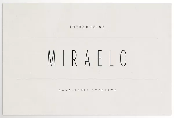 Font – MIRALEO Elegant Modern Sans Serif by Only Fonts – Download