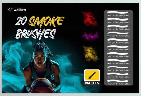 Photoshop Plugin – Realistic smoke photoshop brushes by Walllow Creatives – Download