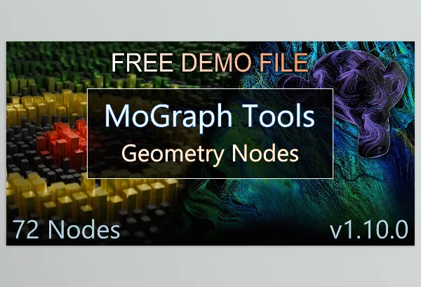 Asset – Mograph Tools Geometry Nodes by CG_Flow – Download